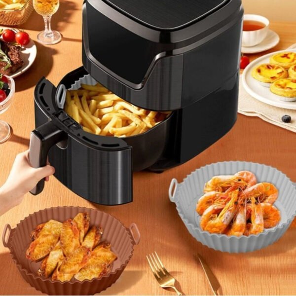 Reusable Silicone Air Fryer Liner (Non-Stick Baking Tray)