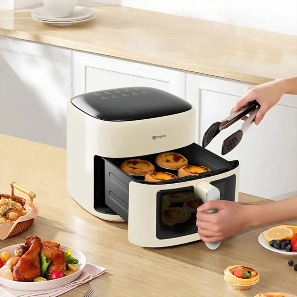 Compact Storage Air Fryer (Includes 10 Fryer Papers & Visual Window)