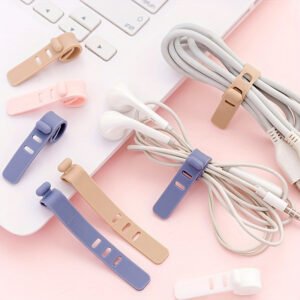 1701847118126-873fbd0e15994115a1834c724df4ad1e-goods.jpeg 2pcs Reusable Silicone Cable Organizer Ties