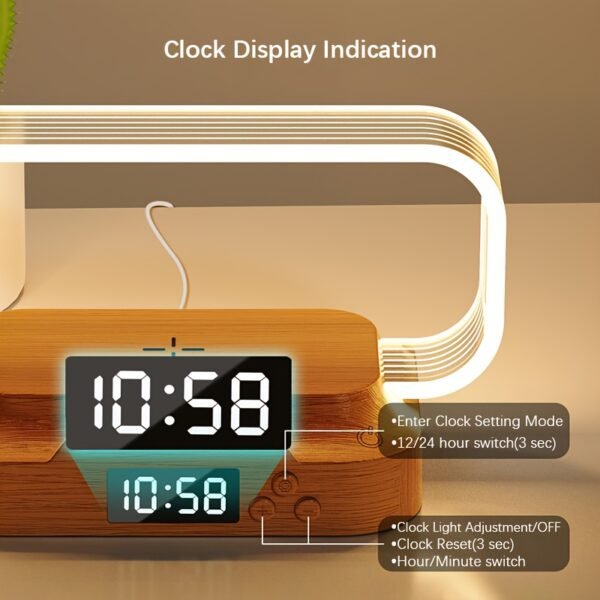 1e71f907-d370-4d9f-9592-0c25372e97f5.jpg Shenzhi Tech LED 3-In-1 Wireless Charging Lamp with Digital Clock