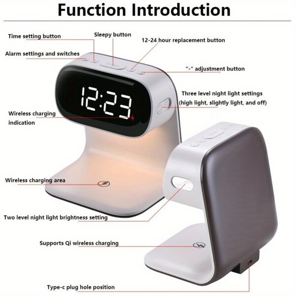 22305f46-b001-49cc-870e-9ed4a349c8dd.jpg 1pc New Multifunctional LED Warm Light Night Light Alarm Clock