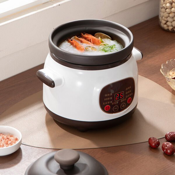 2559af4395b740d094e5f0138f855baa-goods.jpeg 1. 8L Electric Slow Cooker Automatic Electric Stew Pot with Timer Ceramic Inner Pot