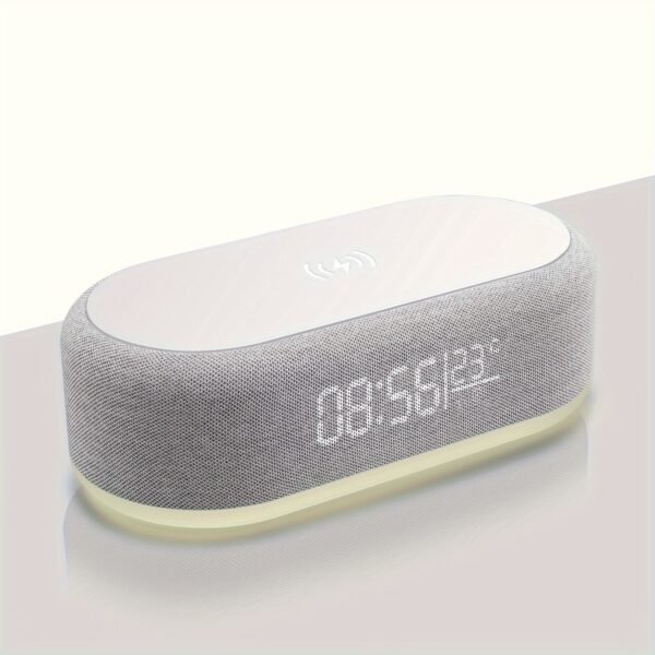A Four-In-One Night Light Alarm Clock with a Wireless Charger