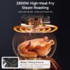 10L Dual-Basket Air Fryer (Transparent Window + LCD Display)