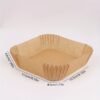 50PCS Non-Stick Air Fryer Liners - Square Paper Liners for Baking