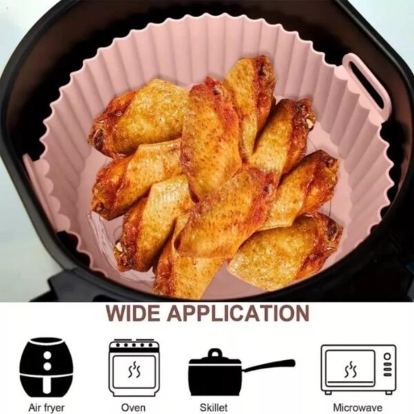 Reusable Silicone Air Fryer Liner (Non-Stick Baking Tray)