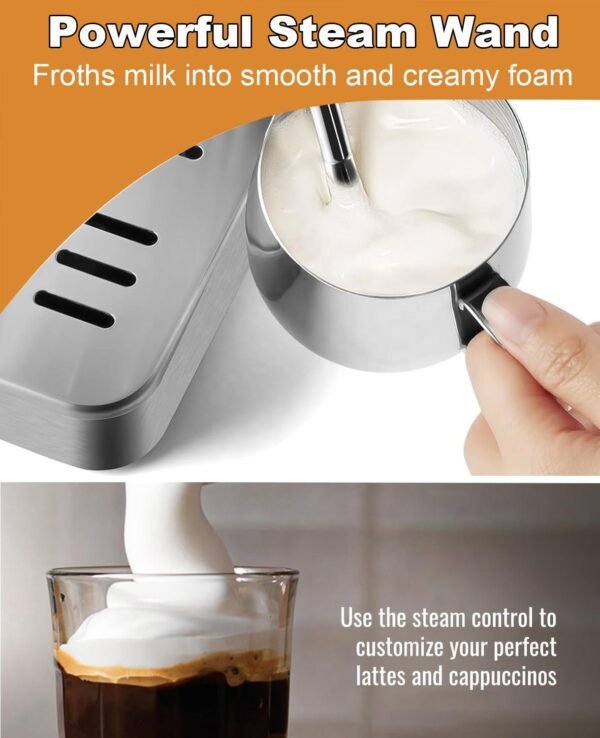 LED Touch Display Electric Espresso Machine