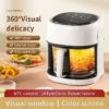Smart 4.5L Air Fryer (360° Convection, Visual Window)