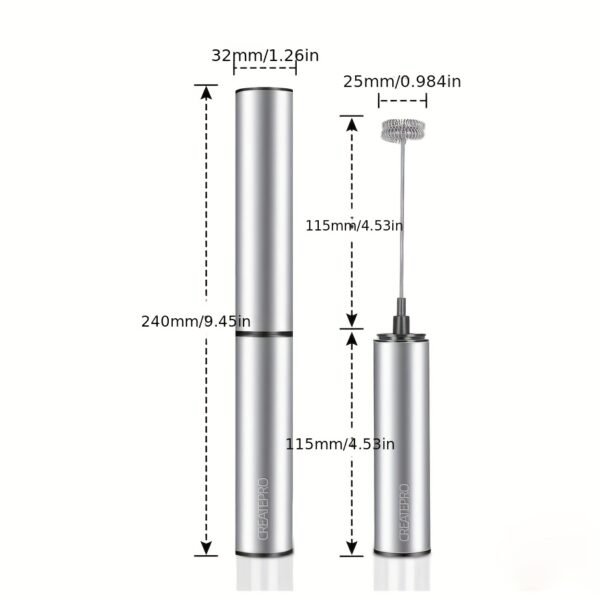 aef2ee76-8736-4741-98e8-ddb218203a13.jpg Rechargeable Stainless Steel Milk Frother 2 Speeds for Latte Cappuccino Espresso Home And Barista Use