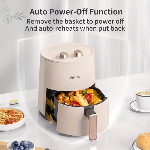 cf06e910-e24a-4cf5-91ad-153cbae075bb.jpg Air Fryer with Large 4.5L Basket, 1300W High-Power Oil-Free
