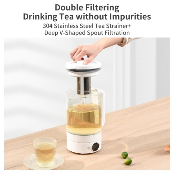dea69683-5b82-434c-84dc-7dc373d8f3b9.jpg 1.5L Multi-Function Health Kettle with 24-Hour Timer & Water Bath Stewing